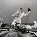 ERN: “Suur Tõll” (J. Kangilaski, 1956). Stseen lavastusest: (vasakult) Suur Tõll – B. Mitt, Piret – H. Raa. 