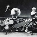 Draamateater: “Lend Kuu peale” (L. Väravas, 1940). Stseen lavastusest (3).