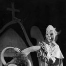 ERN: “Kuradiveski” (I. Å&nbsp;tok, J. Drda, 1961). Nukud vasakult: Revüütäht (L. Tui v A. Silla), Erak (O. Liigand). /Foto: H. Saarne/