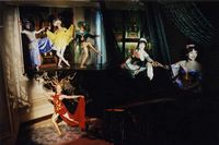 ERN: ā€HaldjaĆ¶Ć¶. RĆ¤nnak treppidelā€¯ (H. Rand, 1999). Stseen lavastusest. /Foto: T. Talivee/